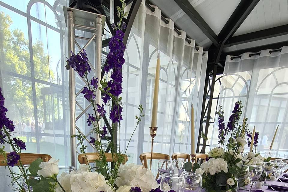 Fleurs mariage parme
