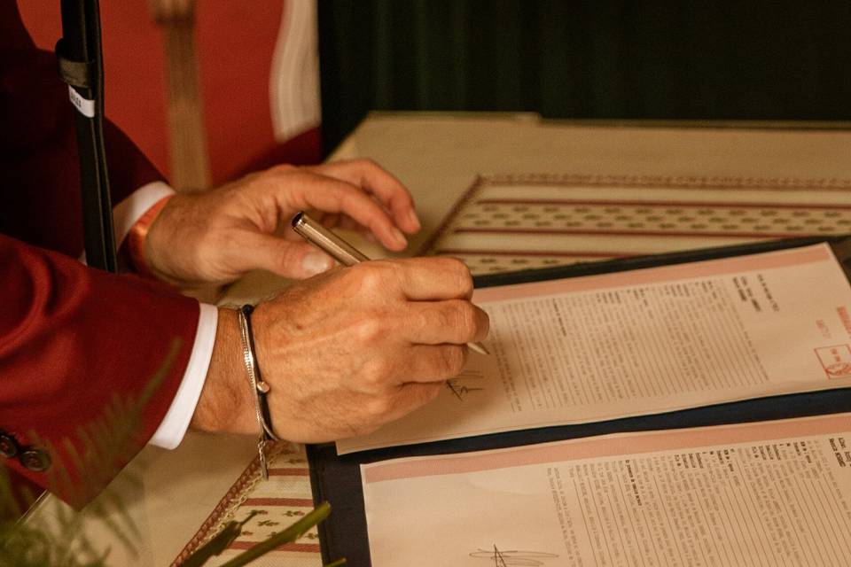 Signature des papiers