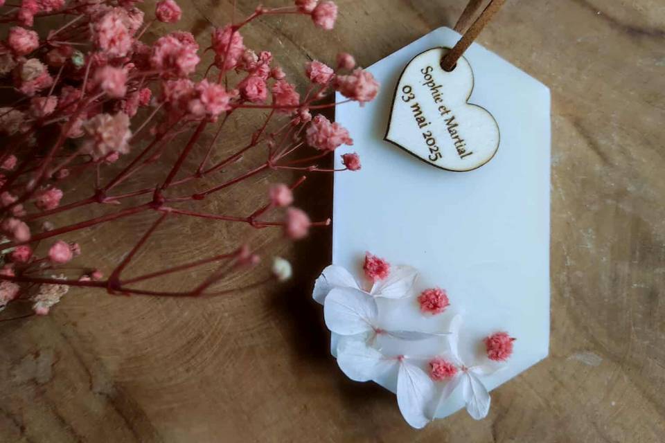 Suspension parfumée mariage
