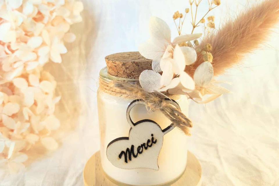 Mini bougie merci