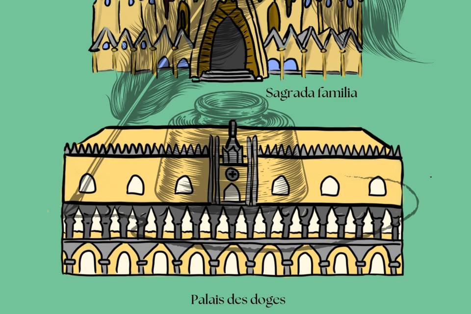 Mariage sur le thème du voyage