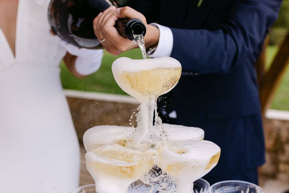 Champagne de mariage