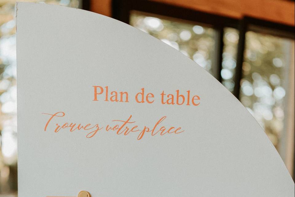 Plan de table mariage