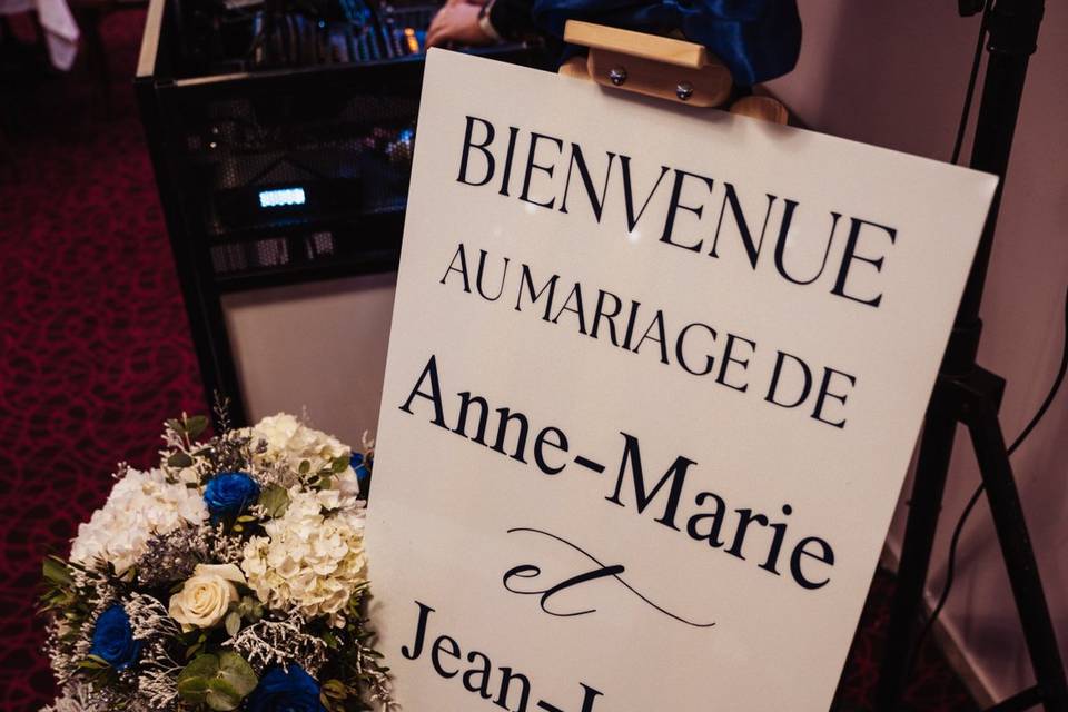 Tableau de bienvenue
