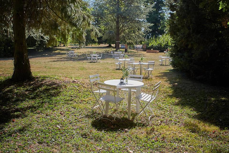 Le jardin et l'espace cocktail