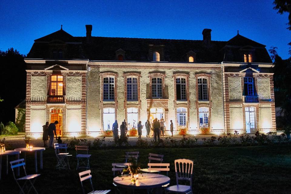 Vue de nuit du château