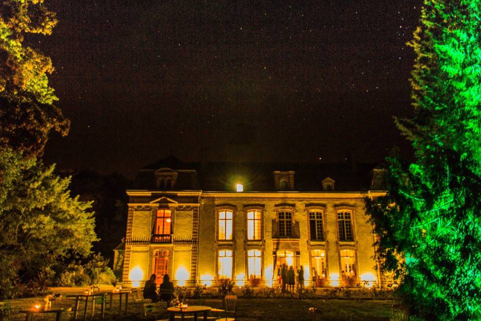 Vue de nuit du château