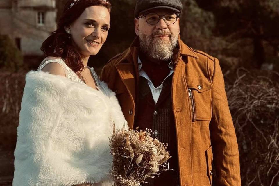 Mariage d'hiver, Fleurs Séchée