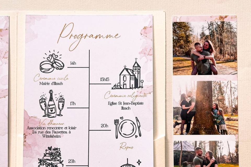 Faire part pochette