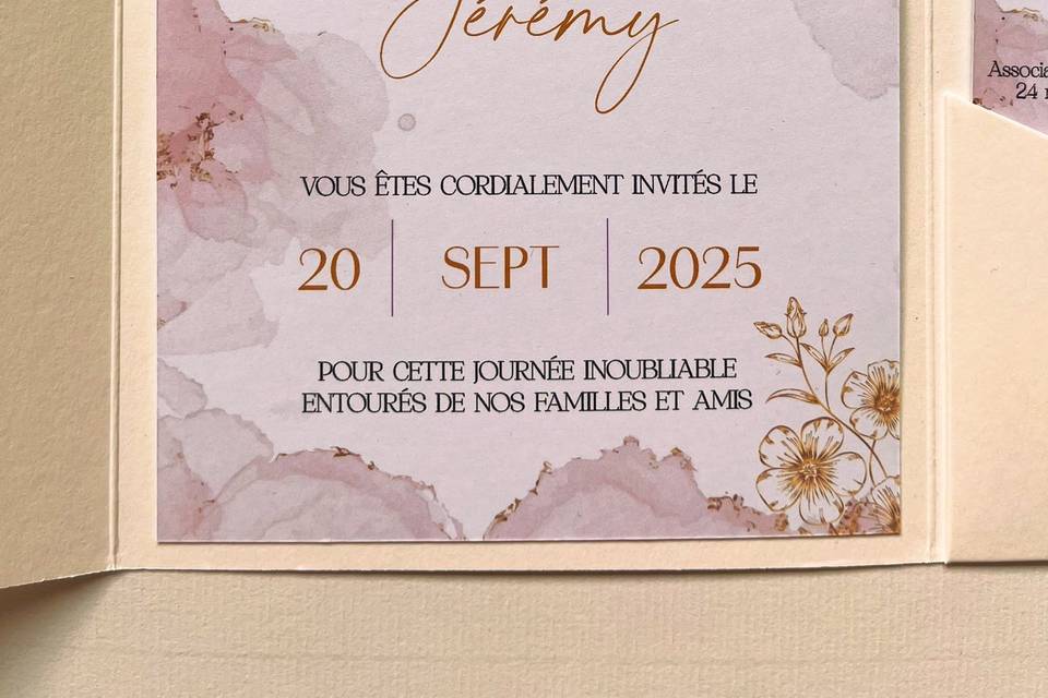 Faire part pochette