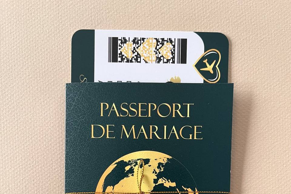 Faire part voyage passeport