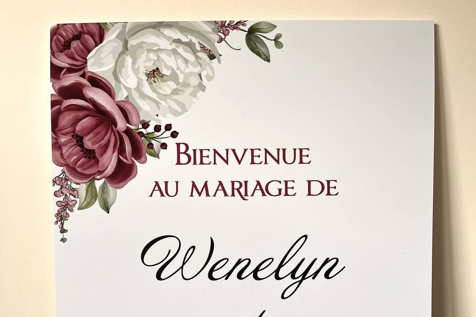 Panneau de bienvenue