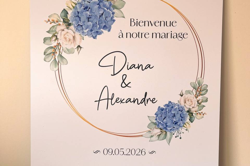 Panneau de bienvenue