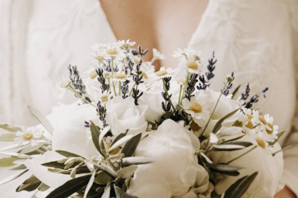 Bouquet de mariée pivoine prov