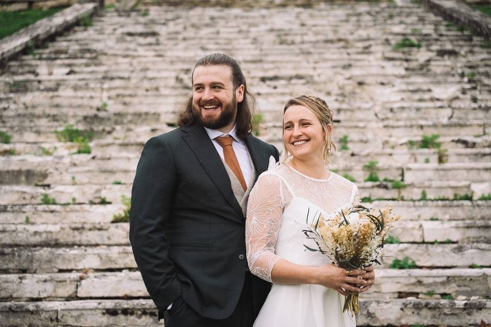 Mariage L&M : Les escaliers