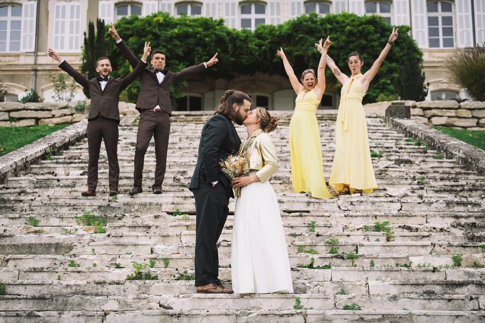 Mariage L&M : Les escaliers