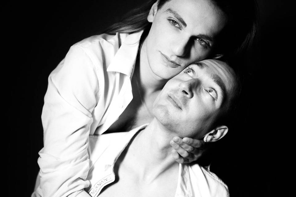 Photo de couple studio