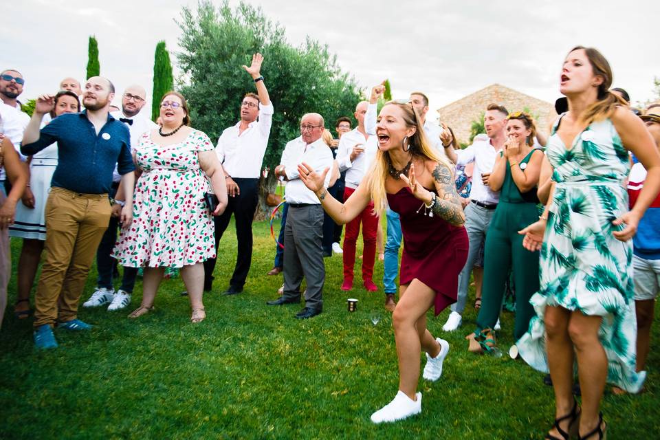 Photo des invités mariage