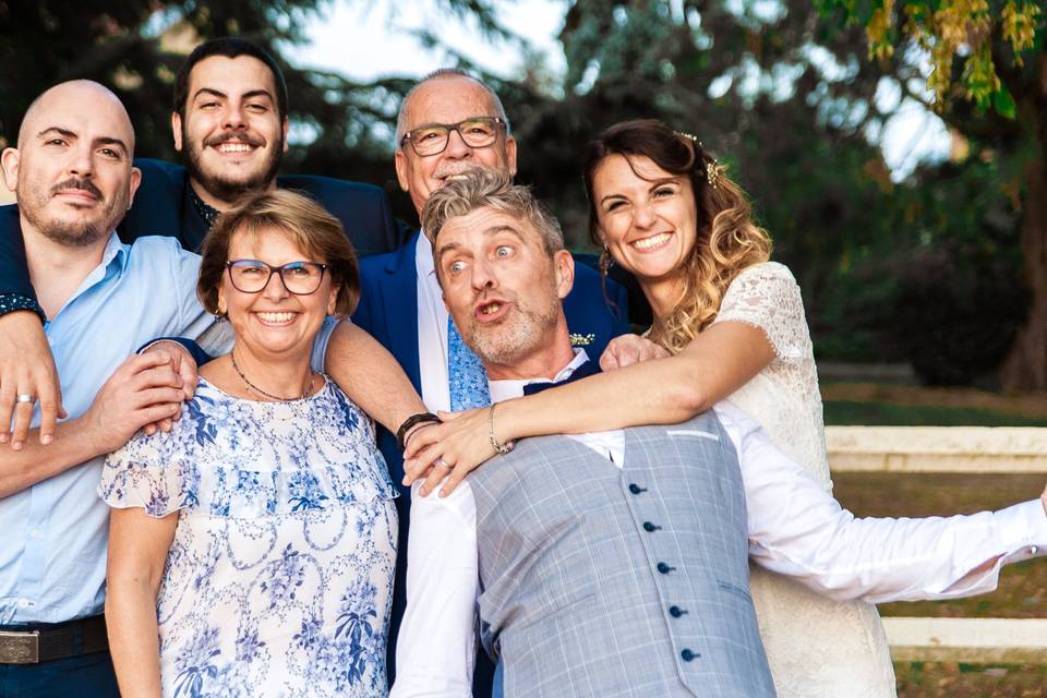Photo de groupe mariage