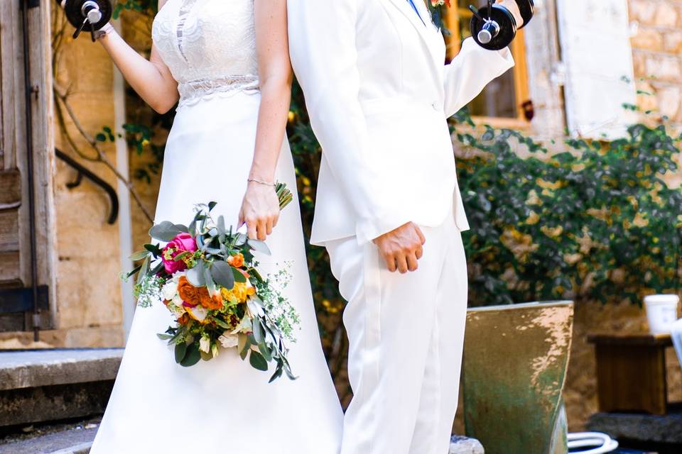 Photo de mariage fun
