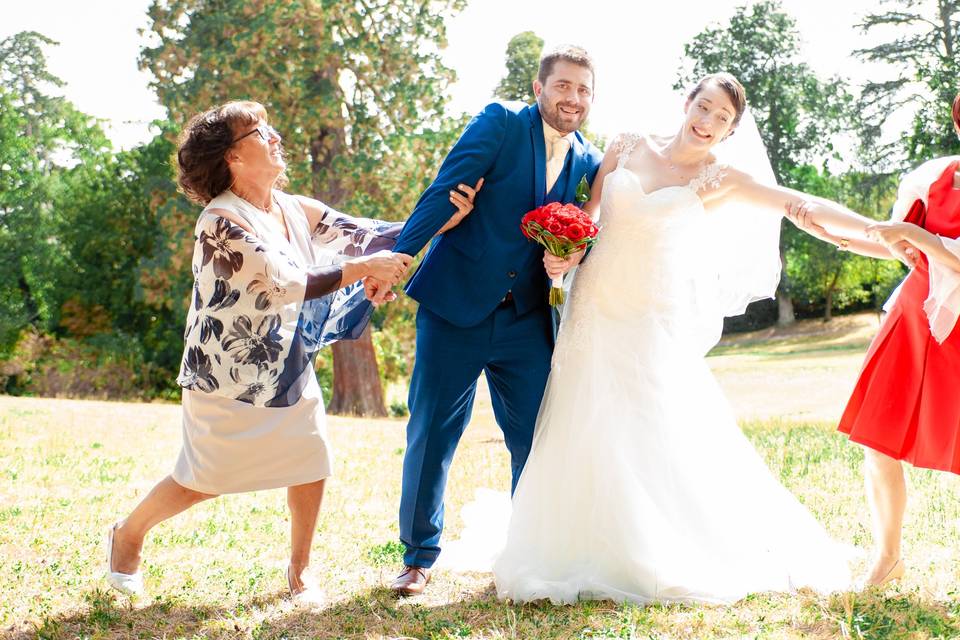 Photo de groupe mariage
