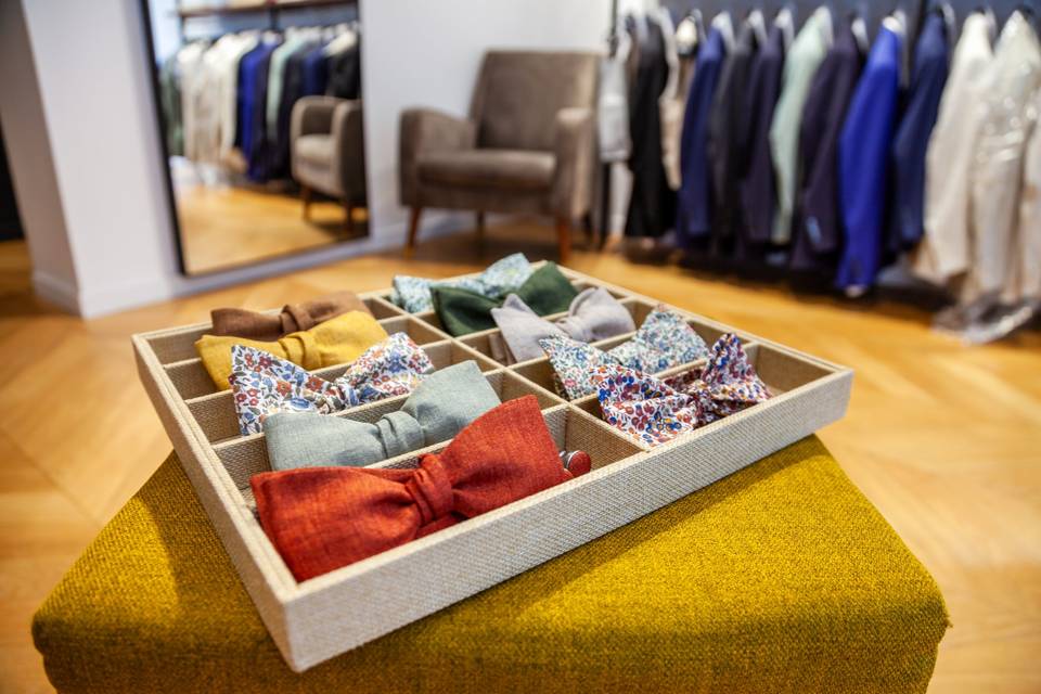 Detail_Boîte de présentation de nœuds papillon