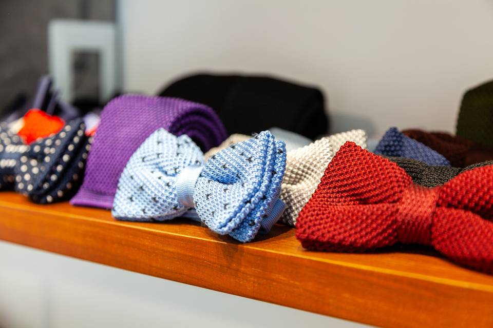 Detail_Collection de cravates et nœuds papillon