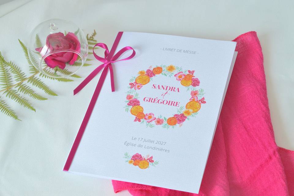 Livret cérémonie mariage