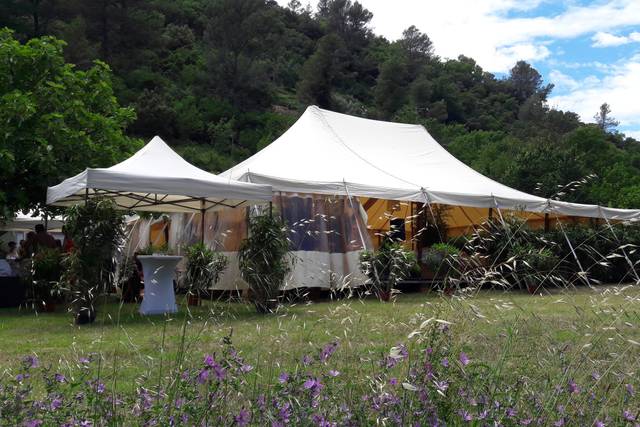 Chapiteau bambou 2 mâts