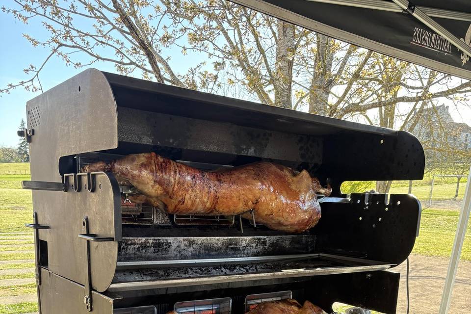 Agneaux à la broche