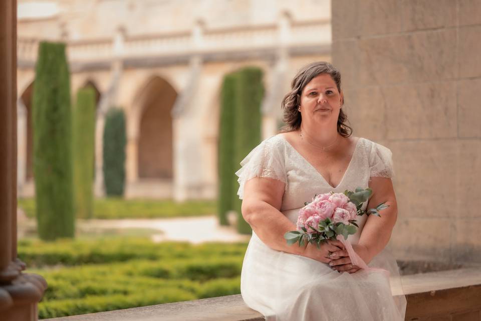 Photo la mariée seule