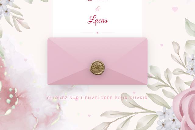 Faire-part romantique