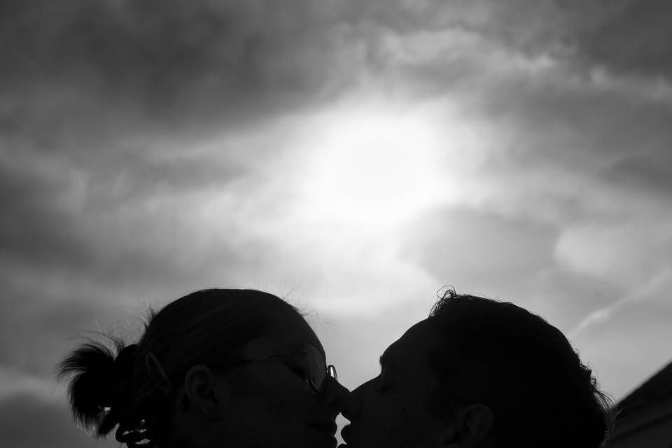 Couple contre jour
