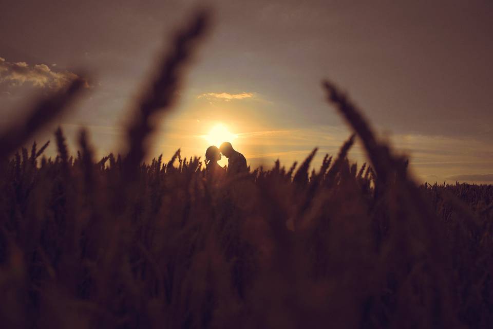 Contre jour couple