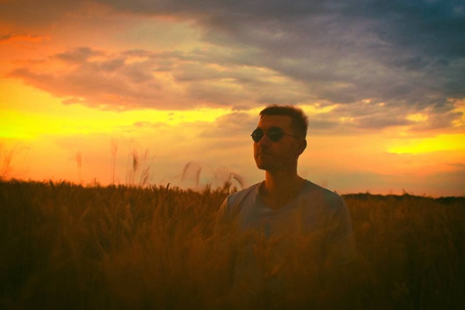 Portrait dans les champs