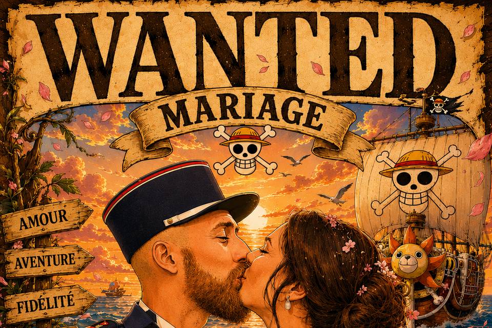 Mariage affiche One Piece