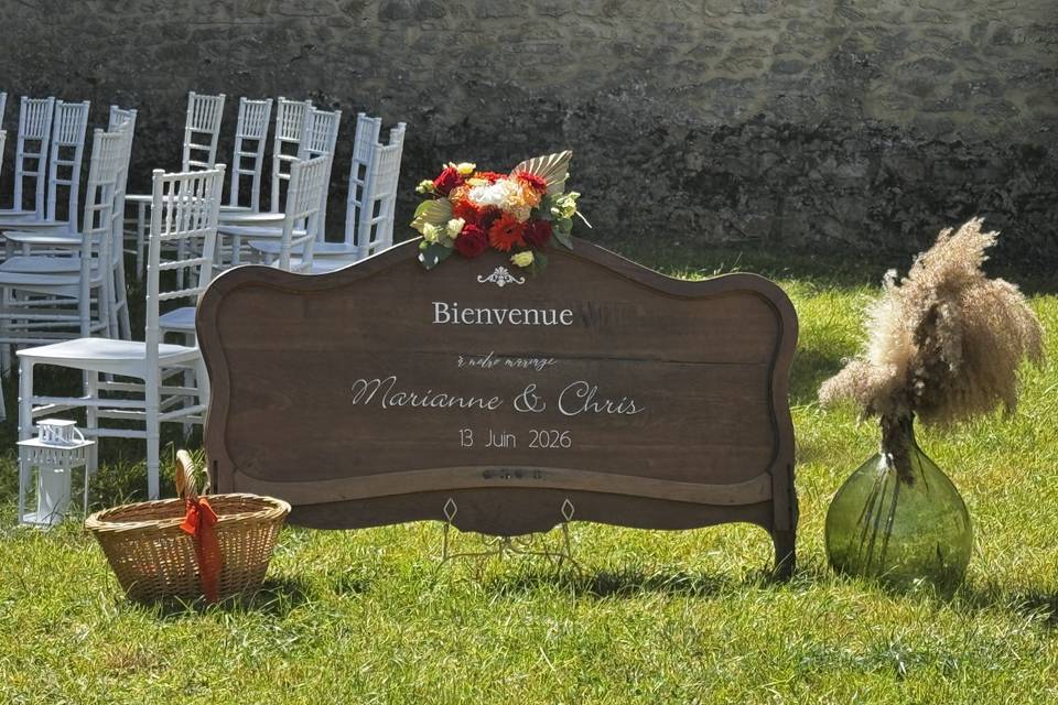 Panneau de bienvenue