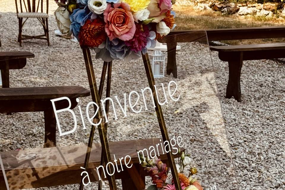 Panneau de bienvenue