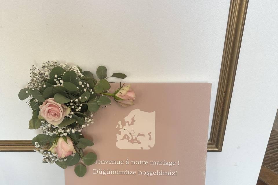 Panneau de bienvenue
