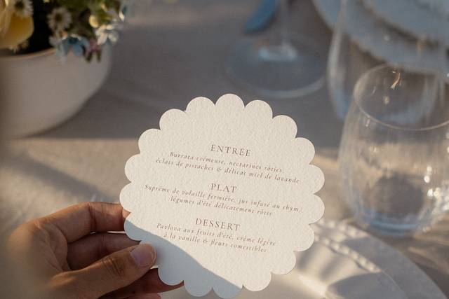 Menu mariage