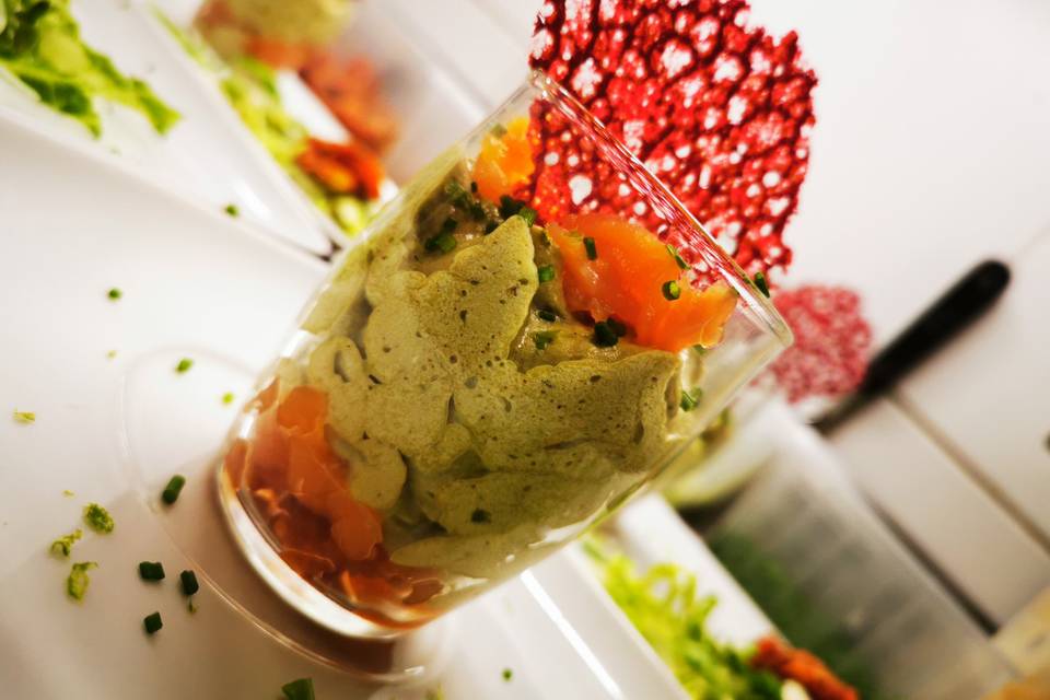 Verrine saumon avocat