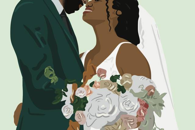 Portrait réalisé mariage