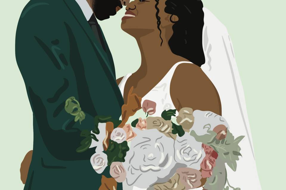 Portrait réalisé mariage