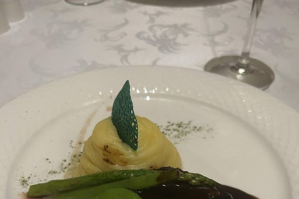 Filet de bœuf et écrasé de pdt
