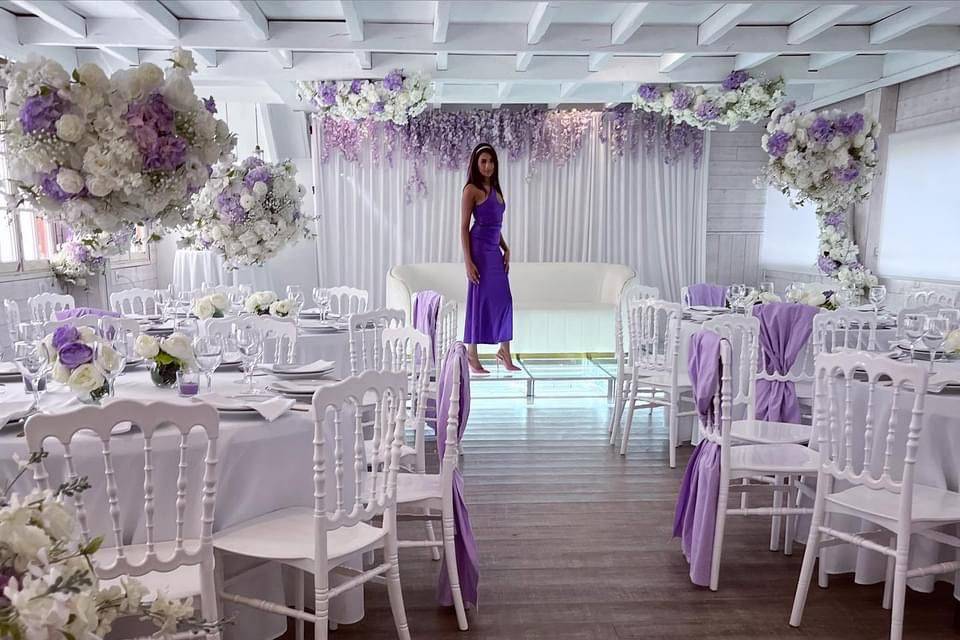 Mariage blanc parme