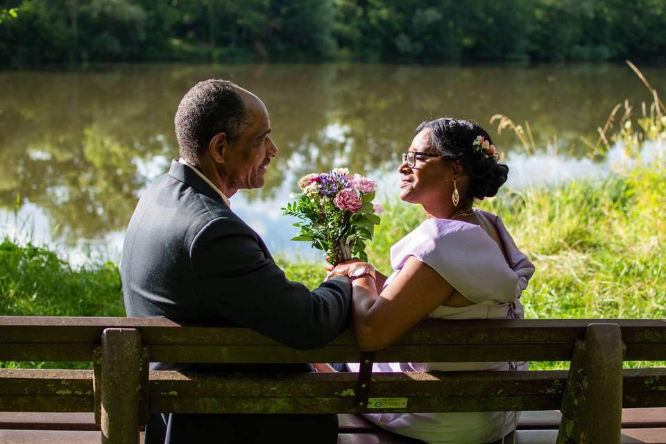 Photo couple parc