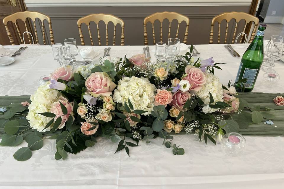 Centre de table des mariés