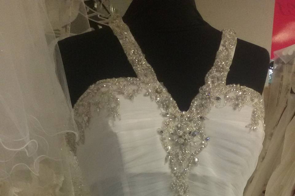 Robe mouchoir de tulle