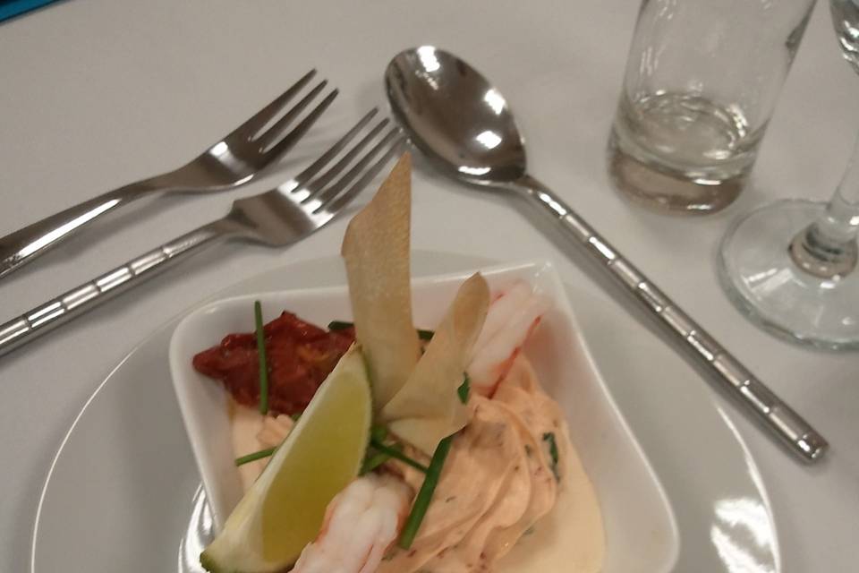 Creme brulé de langoustine