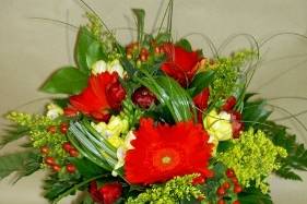 Bouquet rouge et jaune